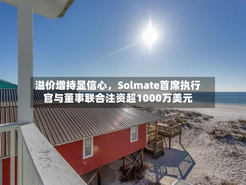 溢价增持显信心	，Solmate首席执行官与董事联合注资超1000万美元-第2张图片