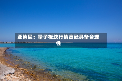亚德尼:量子板块行情高涨具备合理性-第2张图片