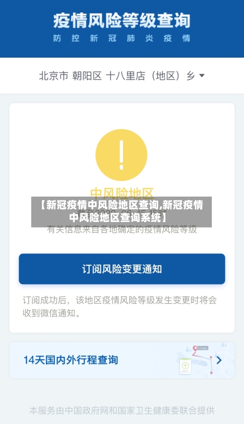 【新冠疫情中风险地区查询,新冠疫情中风险地区查询系统】-第2张图片