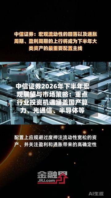 中信证券2026年下半年宏观展望与市场策略：重点行业投资机遇涵盖国产算力、光通信、半导体等-第2张图片