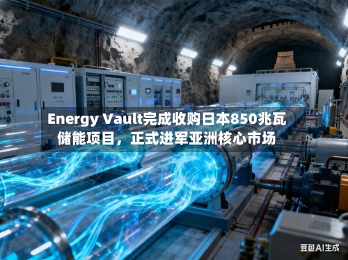 Energy Vault完成收购日本850兆瓦储能项目，正式进军亚洲核心市场
