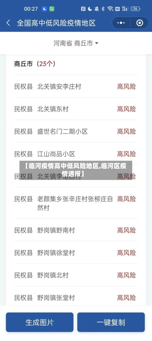 【临河疫情高中低风险地区,临河区疫情通报】