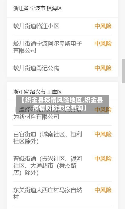【织金县疫情风险地区,织金县疫情风险地区查询】-第2张图片