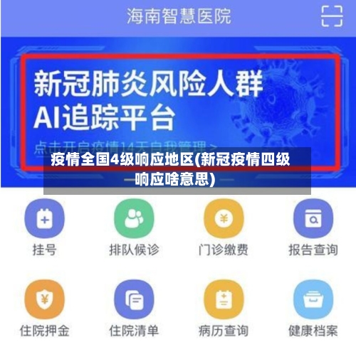 疫情全国4级响应地区(新冠疫情四级响应啥意思)-第2张图片