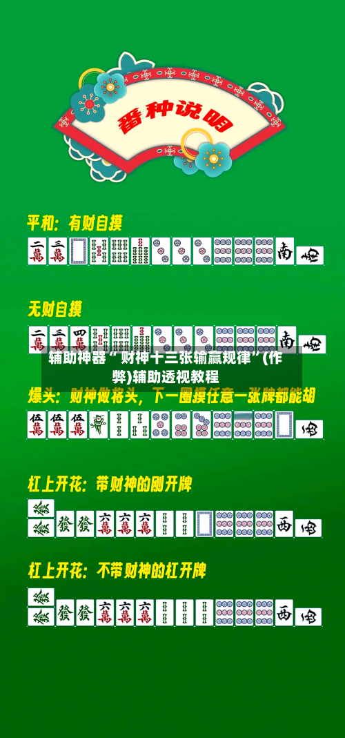 辅助神器“ 财神十三张输赢规律”(作弊)辅助透视教程-第2张图片
