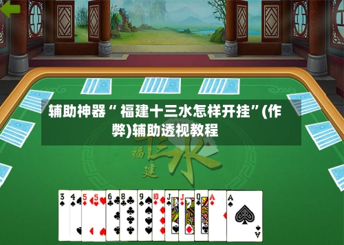 辅助神器“ 福建十三水怎样开挂”(作弊)辅助透视教程-第2张图片