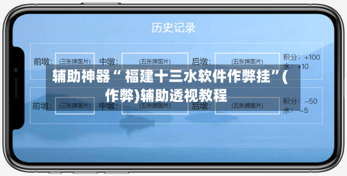 辅助神器“ 福建十三水软件作弊挂”(作弊)辅助透视教程-第3张图片