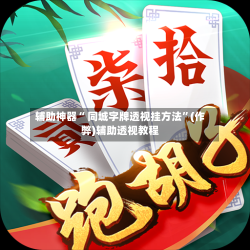 辅助神器“ 同城字牌透视挂方法	”(作弊)辅助透视教程-第2张图片