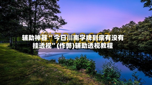 辅助神器“ 今日川南字牌到底有没有挂透视”(作弊)辅助透视教程-第3张图片
