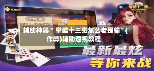 辅助神器“ 掌酷十三张怎么老是输	”(作弊)辅助透视教程-第3张图片