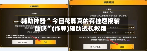 辅助神器“ 今日花牌真的有挂透视辅助吗”(作弊)辅助透视教程