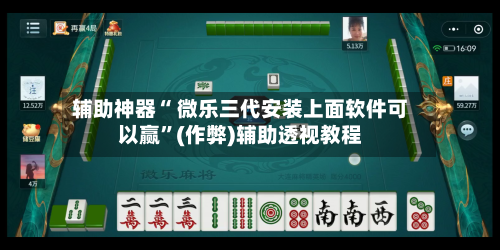 辅助神器“ 微乐三代安装上面软件可以赢	”(作弊)辅助透视教程-第3张图片
