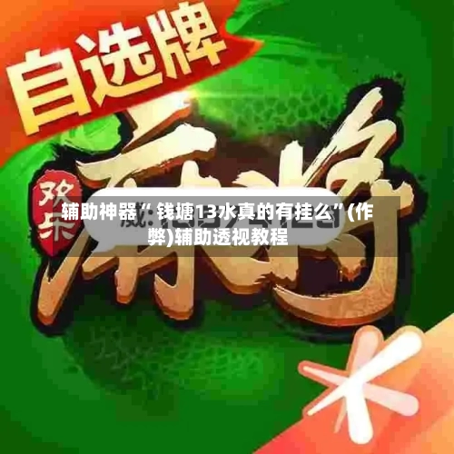 辅助神器“ 钱塘13水真的有挂么”(作弊)辅助透视教程-第2张图片