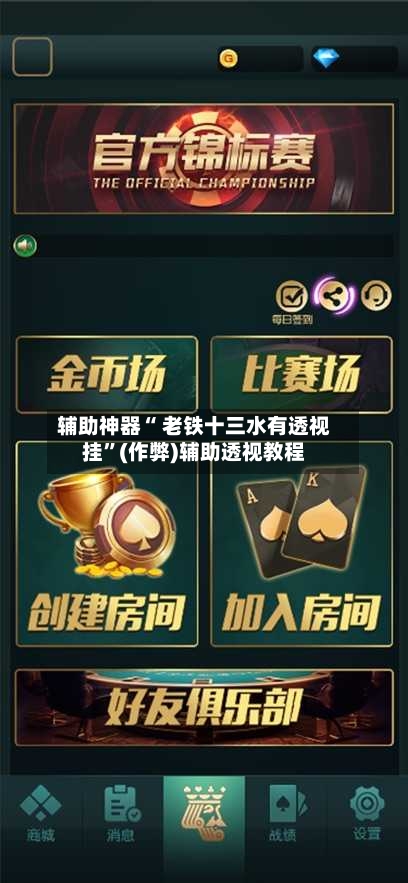 辅助神器“ 老铁十三水有透视挂”(作弊)辅助透视教程-第2张图片