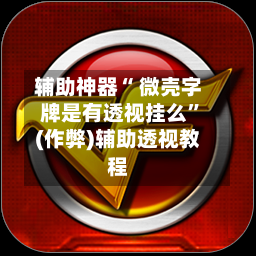 辅助神器“ 微壳字牌是有透视挂么	”(作弊)辅助透视教程-第2张图片