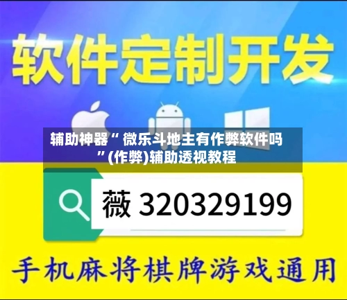 辅助神器“ 微乐斗地主有作弊软件吗”(作弊)辅助透视教程-第2张图片
