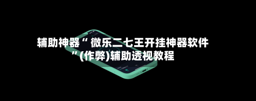 辅助神器“ 微乐二七王开挂神器软件”(作弊)辅助透视教程-第2张图片