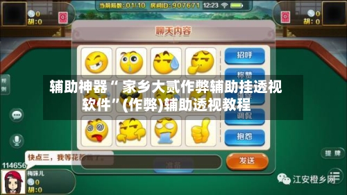 辅助神器“ 家乡大贰作弊辅助挂透视软件	”(作弊)辅助透视教程-第3张图片