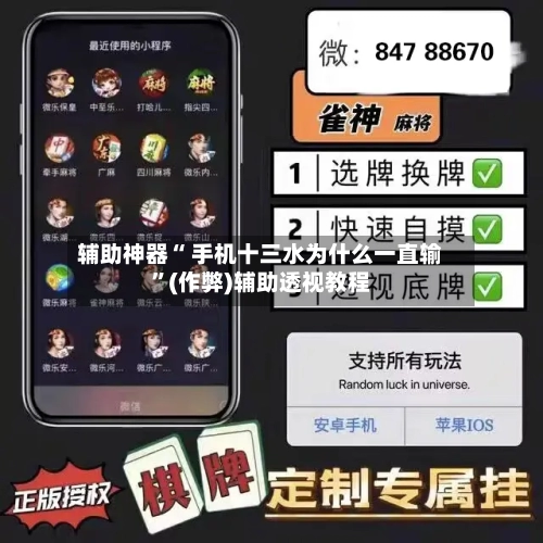 辅助神器“ 手机十三水为什么一直输”(作弊)辅助透视教程-第3张图片