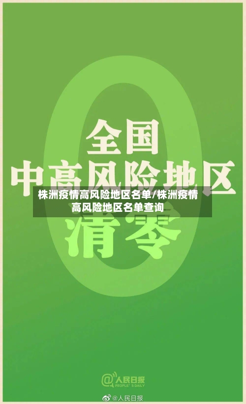株洲疫情高风险地区名单/株洲疫情高风险地区名单查询