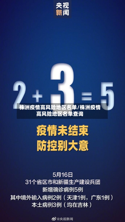 株洲疫情高风险地区名单/株洲疫情高风险地区名单查询-第3张图片